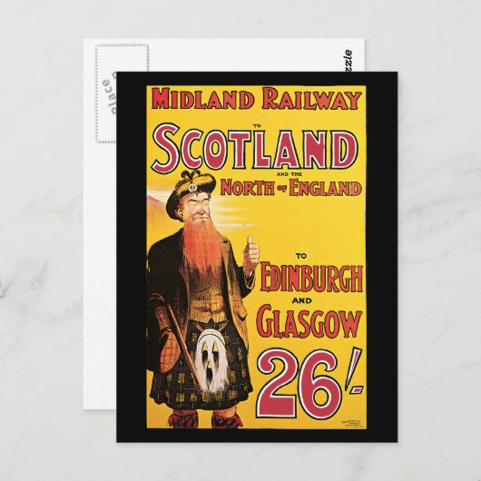 Midland Railway Schotland Briefkaart (Voorkant / Achterkant)