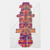 Midland Texas Skyline Theedoek (Verticaal)