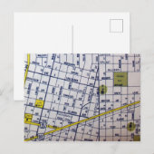 Midland, TX  kaart (Voorkant / Achterkant)