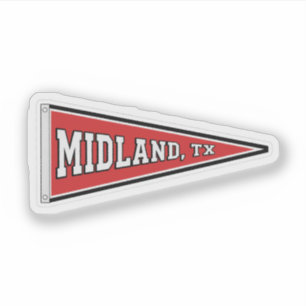 Midland wimpel, Texas Sticker