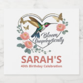 Midlife Celebration wijnlabel Sparkling Wijnetiket (Enkel label)