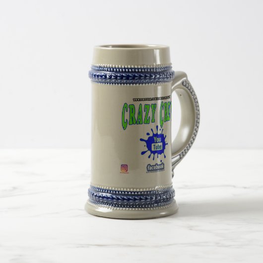 Midlife Crazy Beer Stein Bierpul (Voorkant rechts)