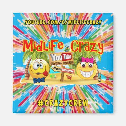 Midlife Crazy Magnet (Voorkant)