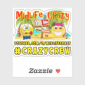 Midlife Crazy Sticker (Vel)