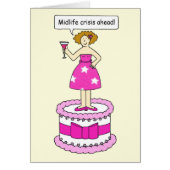 Midlife Crisis Ahead Cartoon Humor (Voorkant)
