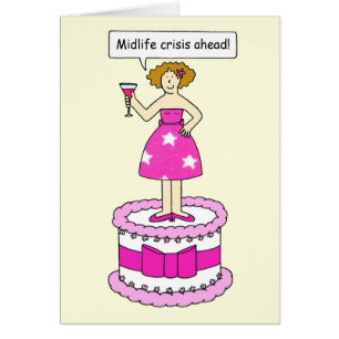 Midlife Crisis Ahead Cartoon Humor