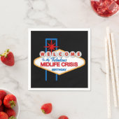 Midlife Crisis Birthday party paper luiers Servet (Insitu)