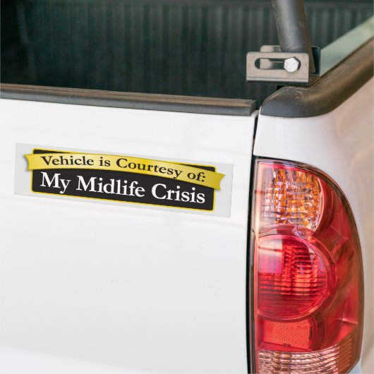 Midlife crisis bumpersticker (Op Truck)