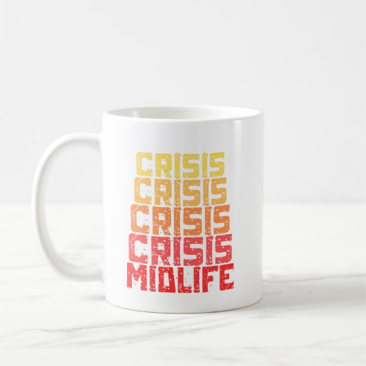 Midlife crisis - grappige midlife crisis koffiemok (Links)