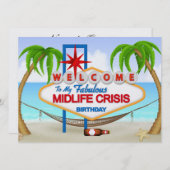 Midlife Crisis Verjaardagsviering - SRF Kaart (Voorkant / Achterkant)