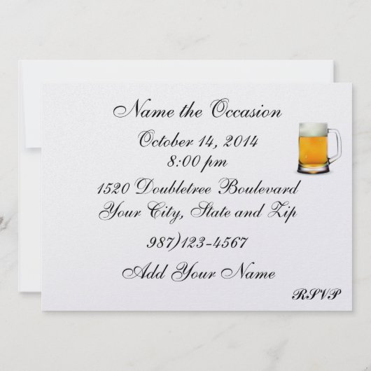 Midlife Crisis Verjaardagsviering - SRF Kaart (Achterkant)