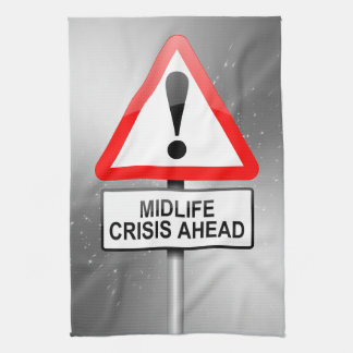 Midlife crisis waarschuwing. theedoek