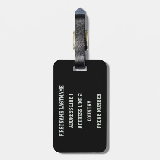 Midlife Cruisers MC, aangepast bagagelabel (Achterkant verticaal)