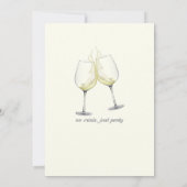 Midlife Good Life Elegant wijnglas 50e verjaardag Kaart (Achterkant)