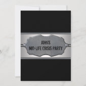 Midlifecrisis betekent 40e verjaardagsfeest kaart (Voorkant)