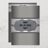 Midlifecrisis betekent 40e verjaardagsfeest kaart (Voorkant / Achterkant)