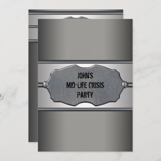 Midlifecrisis betekent 40e verjaardagsfeest kaart (Voorkant / Achterkant)