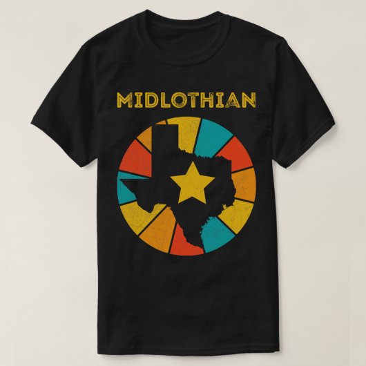 Midlothian Texas  Verdrietig Souvenir 1 T-shirt (Design voorkant)