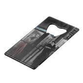 Midnacht 2 creditkaart flessenopener (Voorkant Gekanteld)