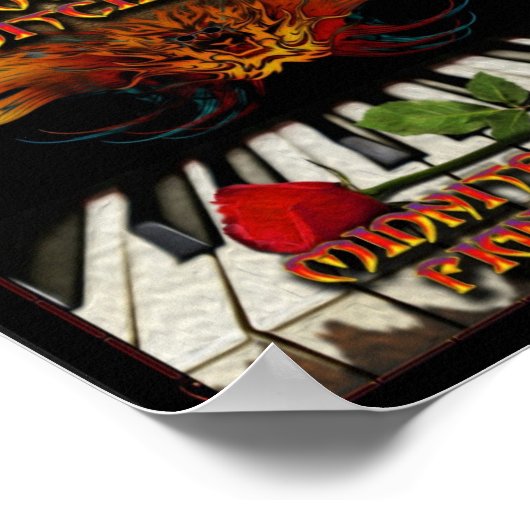 Midniet in het Pianotorium Poster (Hoek)