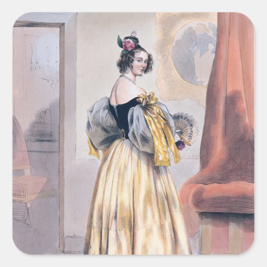 Midnight, 1830-48 vierkante sticker (Voorkant)