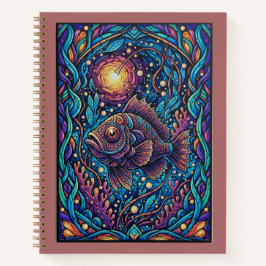 Midnight Abyss Anglerfish Deep Sea Journal Notitieboek
