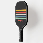  Midnight Across Striping met naam Pickleball Paddle (Links)