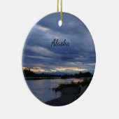 Midnight Alaska Sunset Ornament Souvenir (Rechts)