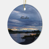 Midnight Alaska Sunset Ornament Souvenir (Links)