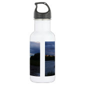 Midnight Alaska Sunset Stainless Steel Water Bottl Waterfles (Achterkant)