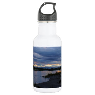 Midnight Alaska Sunset Stainless Steel Water Bottl Waterfles