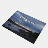 Midnight Alaska Sunset Welcome Doormat Deurmat (Schuin)