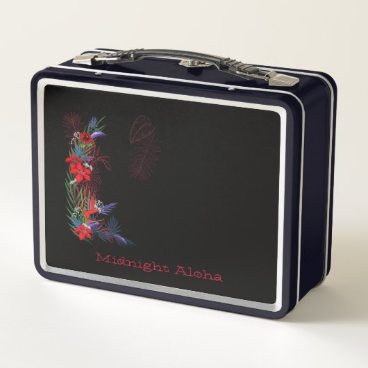 Midnight Aloha Retro Lunch Box (Achterkant)