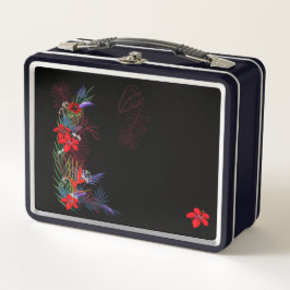 Midnight Aloha Retro Lunch Box