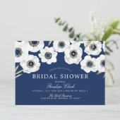 Midnight Anemone | Bloemen Vrijgezellenfeest Kaart (Staand voorkant)