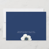 Midnight Anemone | Bloemen Vrijgezellenfeest Kaart (Achterkant)