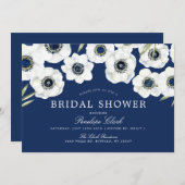 Midnight Anemone | Bloemen Vrijgezellenfeest Kaart (Voorkant / Achterkant)