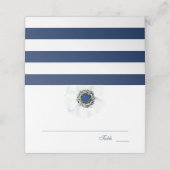 Midnight Anemone | Bloemenbruiloft Plaatskaartje (Buitenkant ongevouwen)