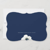 Midnight Anemone | Floral repetitie diner Kaart (Achterkant)