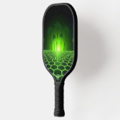 Midnight Arcade Neon Lime Groen Professioneel Pickleball Paddle (Links)