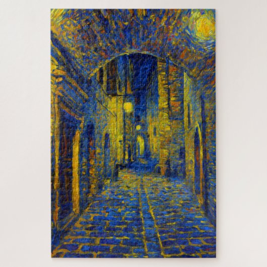 Midnight Assisi Archway Van Gogh Art Puzzle Legpuzzel (Verticaal)