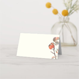 Midnight Autumn Blank Folded Place Card Plaatskaartje