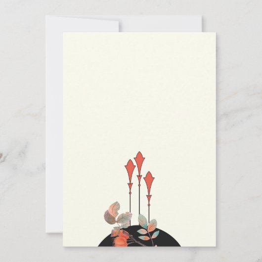 Midnight Autumn Bridal Shower Kaart (Achterkant)