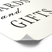 Midnight Autumn Cards & Gifts Reception Sign Poster (Hoek)