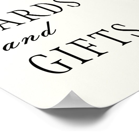 Midnight Autumn Cards & Gifts Reception Sign Poster (Hoek)