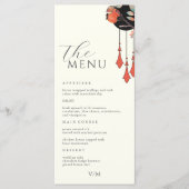 Midnight Autumn Wedding Invitation Wedding Menu (Voorkant)