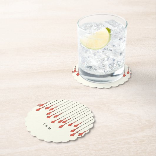 Midnight Autumn Wedding Kartonnen Onderzetters (Insitu)