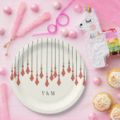 Midnight Autumn Wedding Papieren Bordje (Feest)