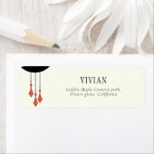 Midnight Autumn Wedding Retouradres Etiket (Insitu)