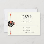 Midnight Autumn Wedding RSVP Kaartje (Voorkant)